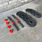 KRAKEN Cast Iron Dumbbell Set 15 KG - NWB volledige set