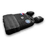 Weightsvest 20 KG plaat zijkant schuin